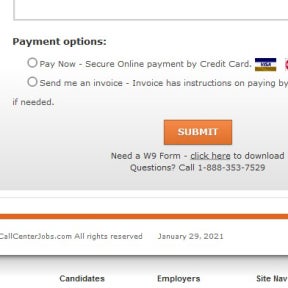 Select a payment option.