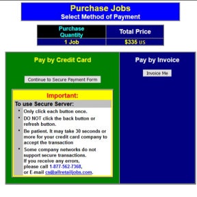 Pay for your job post.