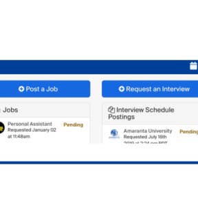 Select post a job from your dashboard.