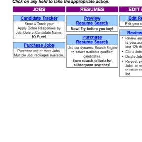 Make your job posting plan selection.