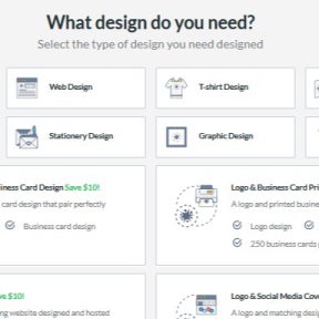 Choose a design service.
