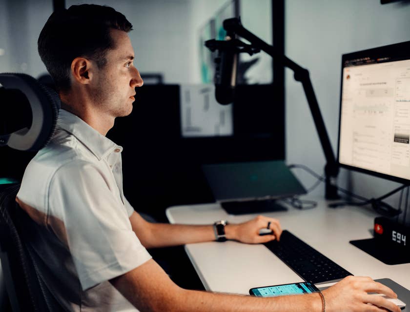 SEO Executive fetching performance report to compare data for further content optimization