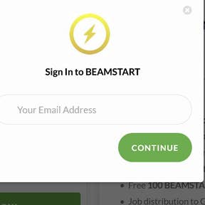 Sign in or create a BEAMSTART account.