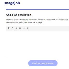 Add a job description.