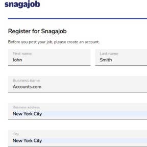 Register your account.