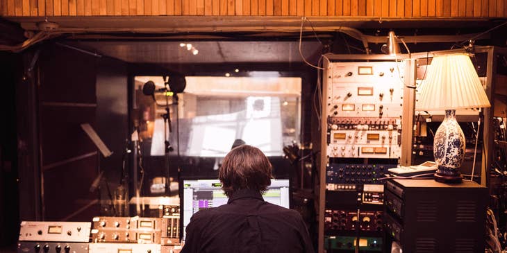 Studio manager working on a new project.