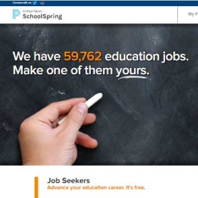 Target job boards dedicated to teaching.