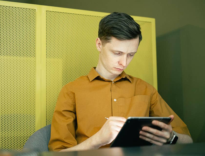 Technical Editor proofreading the work of the technical writers for possible revision