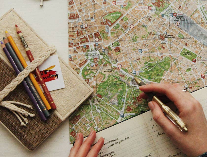 travel counselor planning travel accommodations for a client