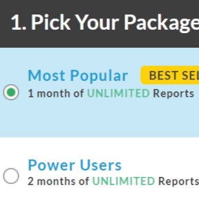 Select the package you want.