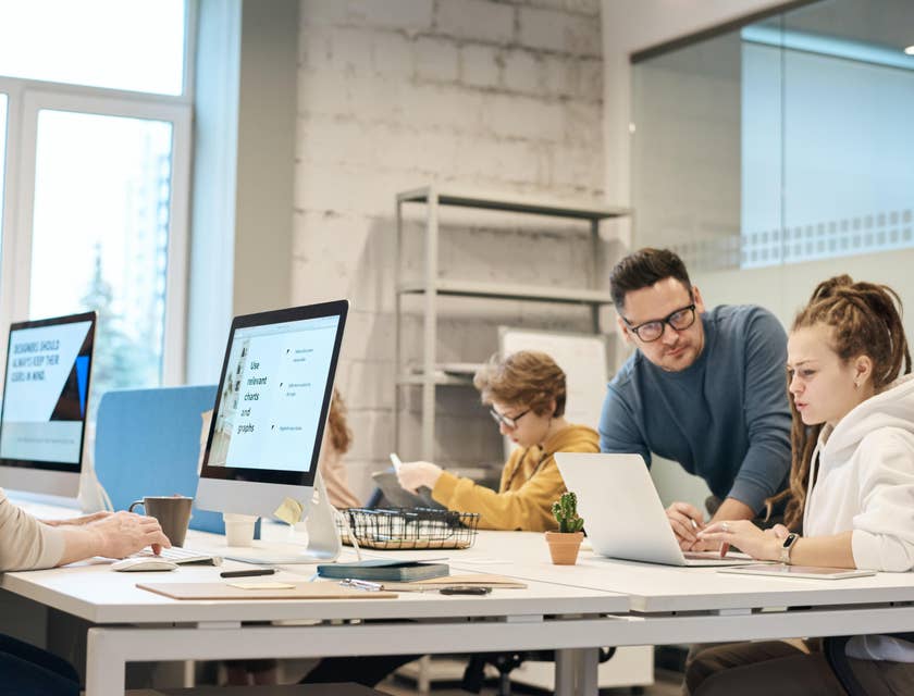 UI UX designer works closely with the marketing team.