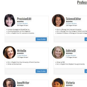 View freelancer profiles.
