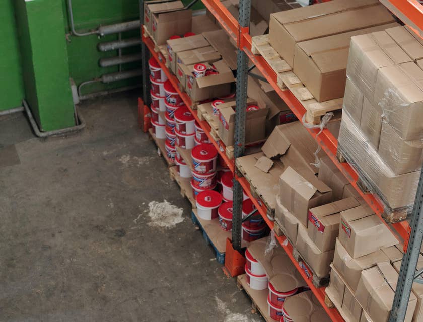 Warehouse manager checking with the staffs if the product that arrive is complete and without damage
