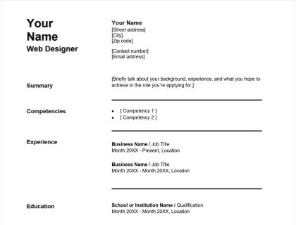 Resume Download