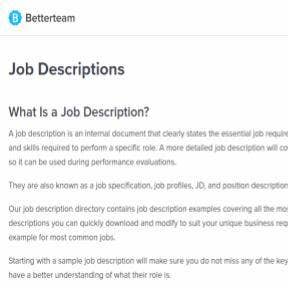 Know the difference between a job posting and a job description.