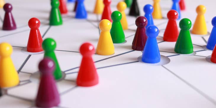 A representation of a talent network.