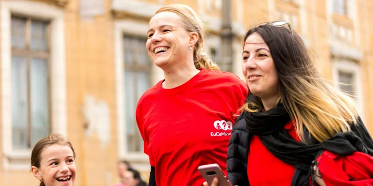 A youth support workers participating in a community event for the youth.