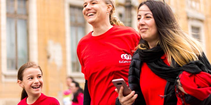 Youth support workers participating in a community event for the youth